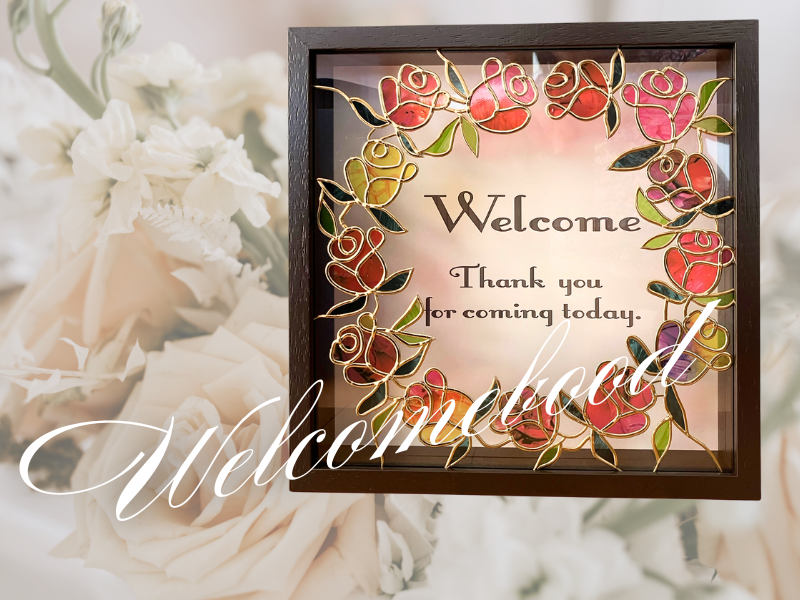 バラのウェルカムボード